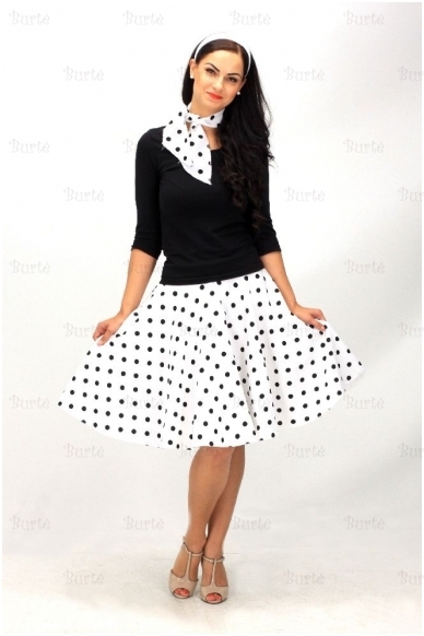 rock'n'roll skirt, white