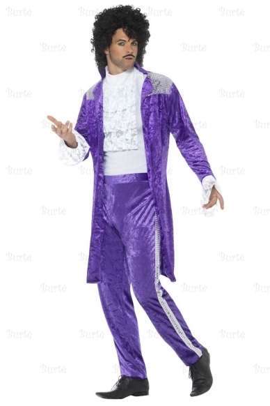 80s Purple Musician Costume 1