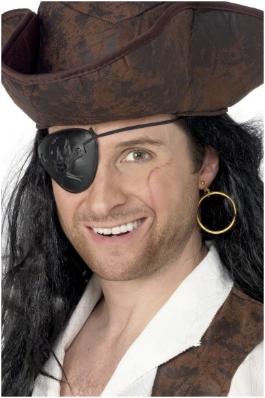 Pirates Eye Patch and Earring - Carnival Store