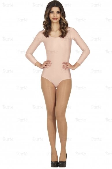 Long Sleeve Nude Leotard