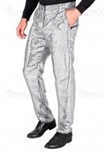 Disco style pants, silver