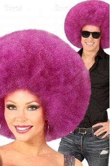 Didelis disko perukas (violetinis)