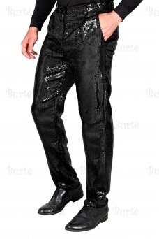 Disco style pants, black