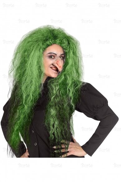 Green Oversized Frise Wig 3