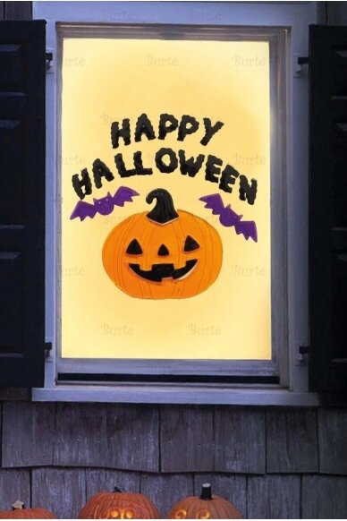 Halloween window decoration