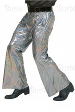 Holographic pants, silver