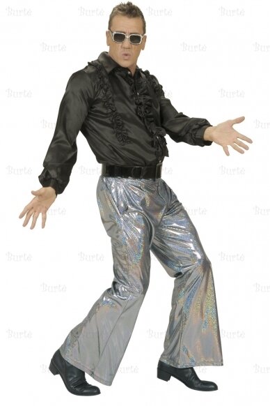 Holographic pants, silver 1