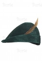 A hat with a feather