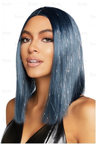 Long Bob Wig, Midnight blue 1