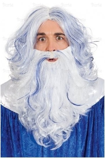 Neptune beard and wig