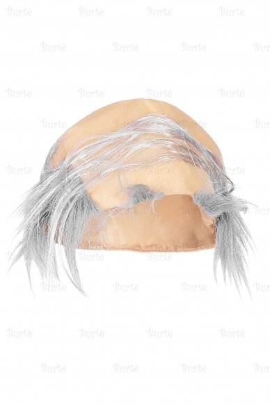 Baldy Wig with Gray Hair 2