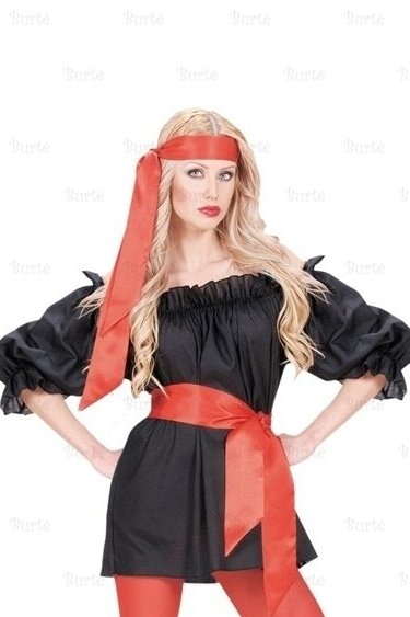 Red sash, headband