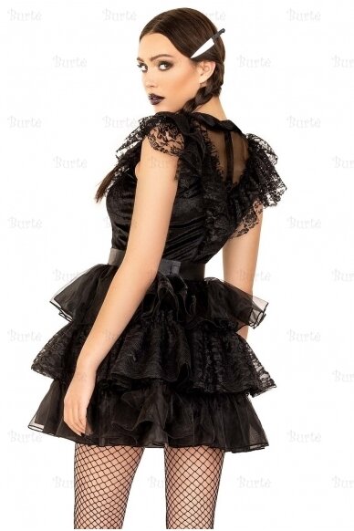 Black Guipure Dress 1